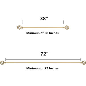 Juego de poste de cortina ajustable de barra de cortina de acero inoxidable más vendido para decoración se puede utilizar para decorar hogares - Product Image 3