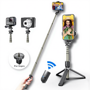 Vente flash - Perche à <span class=keywords><strong>selfie</strong></span> pliable en aluminium <span class=keywords><strong>L03</strong></span> avec télécommande sans fil et trépied rotatif - Design portable - Product Image 1