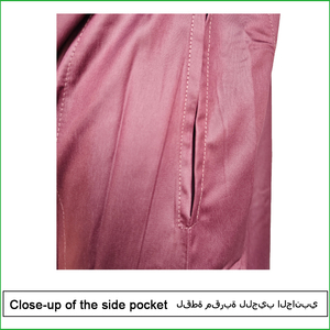 Jubba Arabe Traditionnelle pour Hommes à Manches Courtes, Style Marocain, Broderie | <span class=keywords><strong>Tenue</strong></span> de Prière de l'Aïd - Product Image 6