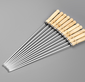 Brochettes de poulet, de bœuf et de légumes, manche en bambou en acier inoxydable, brochettes turques pour <span class=keywords><strong>kebab</strong></span>, brochettes pour barbecue, fabricant de <span class=keywords><strong>kebab</strong></span> - Product Image 5