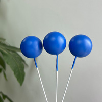 Boules en mousse artificielle pour décorations de gâteaux, fêtes, inserts pour cupcakes, mini ballons, boules de macaron douces, perles, 5 pièces/paquet