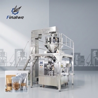 Machine d'emballage automatique préformée Finalwe pour sachets à fermeture éclair multi-spécifiques à largeur réglable