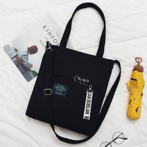 Bolso Tote con Bolsillo Interior, Doble Uso, Negro y Azul, Impresión Personalizada, Bolso Tote de Lona de Algodón de 12 oz - Product Image 5