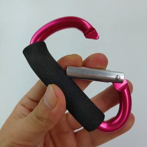 Açık EDC kamp yürüyüş büyük büyük büyük Metal çanta tutucu taşıma kolu ile alüminyum D şekil karabina kol - Product Image 6