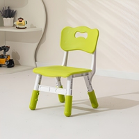 Chaises pour enfants en plastique réglables en hauteur pour garderie, école maternelle, école et usage domestique