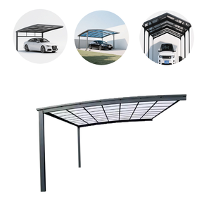 Garaje de estacionamiento de metal arqueado, refugio de <span class=keywords><strong>Cochera</strong></span> de madera tratado térmicamente, Tettoia tratado a presión para longevidad - Product Image 2