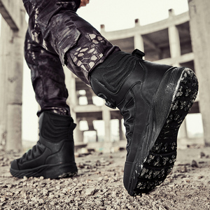 Chaussures de randonnée et d'entraînement en maille respirante pour hommes et femmes, bottes tactiques légères à embout d'acier isolant – Vente en gros fabricant - Product Image 4