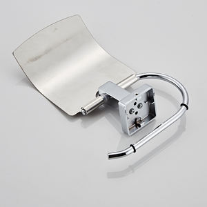 YUNDOOM – support mural rond en <span class=keywords><strong>papier</strong></span>, marbre Bano Banheiro chromé, porte-serviettes à main - Product Image 5