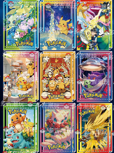 YQ Carta Fan Art Pokemoned Liquide Glitter Flow Acrylique Réfrigérateur Aimant Flottant Étincelle Aveugle <span class=keywords><strong>Sac</strong></span> Collection Décor Carte À Jouer - Product Image 6