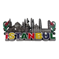 Verschiedene Land Türkei Touristen Souvenirs Kühlschrank Magnete Home Decoration Istanbul Custom Metall Antik Emaille Plated 3D