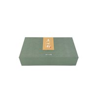Boîte cadeau rigide en carton biodégradable, réutilisable, écologique, en forme de livre, avec logo personnalisé en relief et finition mate