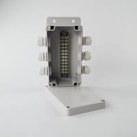 Boîtier de jonction extérieur en plastique étanche à la poussière IP66 158*90*60 avec 12 bornes pour instruments électroniques