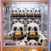 Peluches Panda Kawaii de 8 pouces, jouets en peluche de dessin animé pour enfants, pour machines à griffes