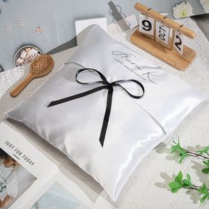 Luxury Hair <b>Extension</b> Bag Portable Custom Logo Printed Satin Envelope Clothes Lingerie Storage Pouch Silk Satin Hair Bags - Product Image 5
