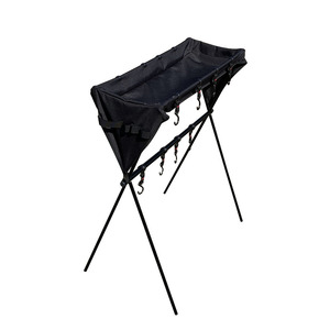 Étagère de rangement pour camping en plein air, en alliage d'aluminium, 67x48x87cm, rectangulaire multifonctionnel noir pour pique-niques et voyages - Product Image 4