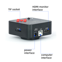 SANQTID TD-10A-4800HU HDMI/USB 48MP Video Microscope 60fps, 26-180x Electronic Magnifier for Mobile Phone Circuit Board Repair