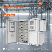 Système de stockage de batteries solaires modulaire 50 kW, onduleur hybride 51,2 V, pack de batteries LFP 280 Ah, 8000 cycles, durée de vie de 10 ans