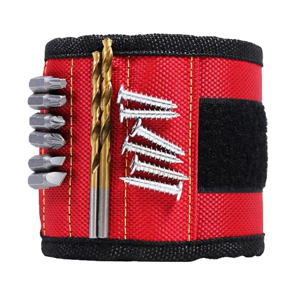 Porte-vis magnétique de poignet, ceinture d'outil magnétique pour tenir les ongles