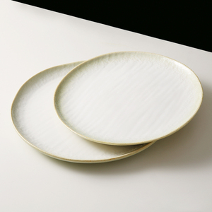 WEIYE-platos de cena de porcelana redondos, vajilla de cerámica platónica japonesa de 11 pulgadas, color gris, para restaurante y hotel - Product Image 2