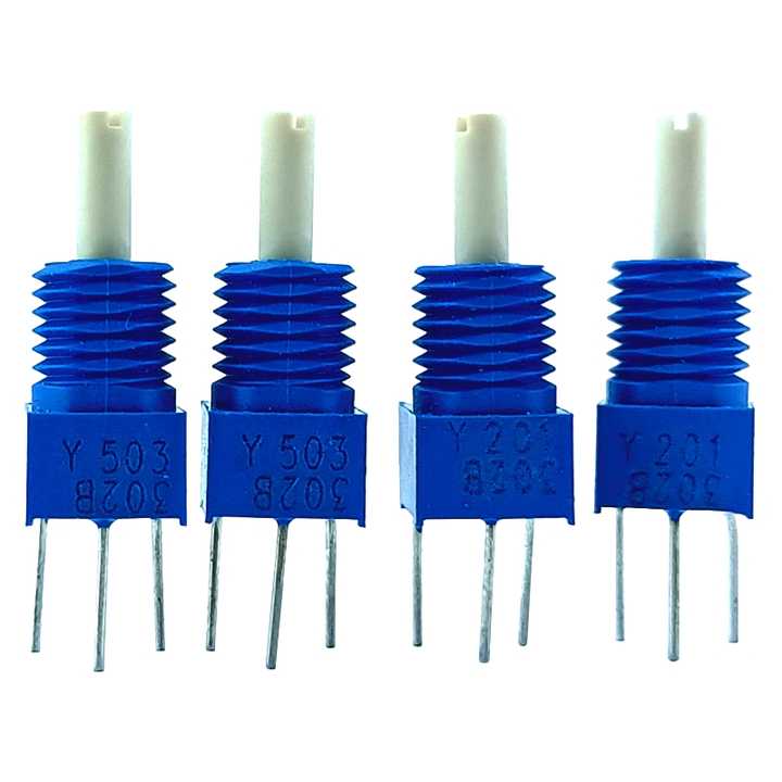 3360Y 5k Rated Power 0.5W Variable Resistors with 6mm Knob Trimmer Potentiometers