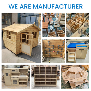 Xiair Cute Squirrel Play Center Juego de columpio de madera Patio trasero al aire libre Tobogán y escalador Parque infantil de madera para niños - Product Image 5