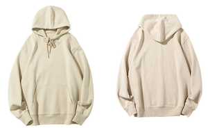 Sweat-shirt à capuche à manches longues en tissu double face sain 300g coupe ample automne pour hommes et femmes - Product Image 4