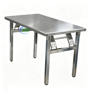 <span class=keywords><strong>Mesa</strong></span> <span class=keywords><strong>de</strong></span> Trabajo <span class=keywords><strong>Plegable</strong></span> Rectangular Moderna <span class=keywords><strong>Mesa</strong></span> <span class=keywords><strong>de</strong></span> <span class=keywords><strong>Comedor</strong></span> <span class=keywords><strong>de</strong></span> Acero Inoxidable para Restaurante Hogar Boda Conferencia y Eventos - Product Image 4