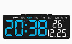 Wholesale Multifunctional Display Brightness Adjustable Timer Alarm <b>LED</b> Digital Table <b>Clock</b> Home Decor Office HEA-703 Digital Di - Product Image 6