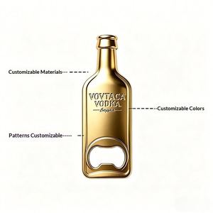 Ouvre-bouteille de bière aimanté pour réfrigérateur et décapsuleur électroplaqué, design créatif, modèle WL0028 pour usage domestique et extérieur - Product Image 3