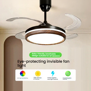 Ventilateur de plafond invisible pour restaurant, avec télécommande, design minimaliste, conversion de fréquence intelligente pour la maison et le bureau - Product Image 1