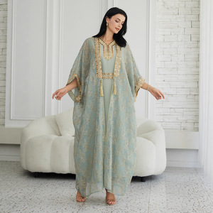 Vestido tipo <span class=keywords><strong>cárdigan</strong></span> bordado para <span class=keywords><strong>mujer</strong></span>, comercio transfronterizo OEM/ODM - Product Image 2