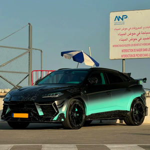 Vinilo Adhesivo para Rotulación de Vehículos NIKO Factory, Diseño Degradado Azul y Negro, Material PET, 1.52*20m, con Canales de Aire - Product Image 2