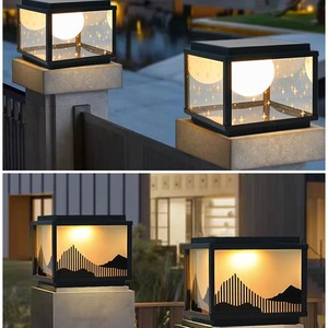 โคมไฟเสาโซลาร์เซลล์ LED สำหรับภายนอกอาคาร IP65 แสงวอร์มไวท์ 2700K โคมอะคริลิค ขั้ว E27 ติดตั้งแบบฝัง ตัวโคมสีบรอนซ์ ใช้งานได้นาน 50000 ชั่วโมง ปรับความสว่างได้ Ra80 - Product Image 1