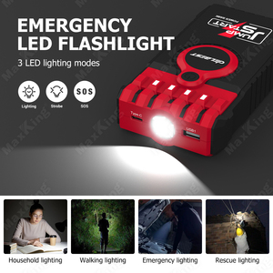 Hiệu quả xe & xe máy nhảy khởi động với trường hợp công cụ 12000mAh <span class=keywords><strong>400A</strong></span> 3.5L gas/2.0L DIESEL bắt đầu 5V/2A Đầu ra 1000 chu kỳ - Product Image 4