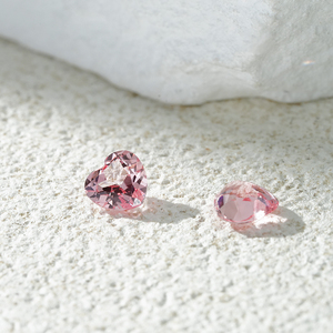 Zaffiro Padparadscha Rosa Coltivato in Laboratorio Starsgem, Taglio a Cuore 3*3mm 5*5mm 6*6mm, Gemma per Creazione Gioielli, Prezzo di Fabbrica - Product Image 2