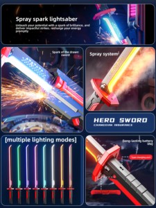 Épée <span class=keywords><strong>laser</strong></span> lumineuse en métal style <span class=keywords><strong>sabre</strong></span>, best-seller 2026, inspirée des stars, pour unisexe, à partir <span class=keywords><strong>de</strong></span> 14 ans - Product Image 3