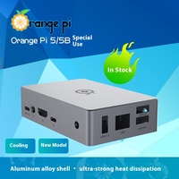 Modules et kits électroniques Orange Pi5/Pi5B, boîtier métallique spécial avec colle thermique conductrice, antenne en option