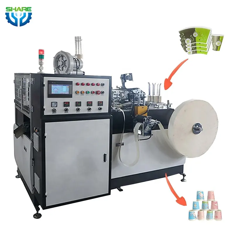 Máquina formadora de vasos de papel para agua, máquina formadora de vasos de papel, máquina para hacer vasos de papel, precio Completamente automático en Pakistán