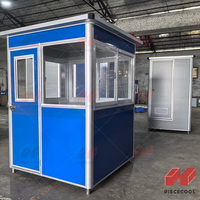 Maisonnette contemporaine Piececool, directement de l'usine, structure en acier, colonnes en alliage d'aluminium, panneaux sandwich EPS.