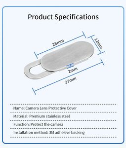 Nouvelle Arrivée Cache-Webcam Coulissant Magnétique en ABS pour Téléphone Portable et Ordinateur – Protection de Confidentialité Promotionnelle - Product Image 4