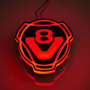 Emblema de Parrilla Delantera con Luz LED Blanca de 24V, Logotipo V8, Compatible con Camiones <span class=keywords><strong>Scania</strong></span> - Product Image 2