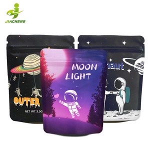 Tùy Chỉnh In Tái Sử Dụng Nhựa Nhiệt Seal <span class=keywords><strong>Mini</strong></span> Ziplock Baggies Đứng Lên Pouch 3.5 Gam Nắp Lại Mùi Bằng Chứng Mylar Túi - Product Image 1