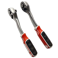 Clé à cliquet 72 dents, embouts 1/4 ", 3/8 ", 1/2 ", poignée métallique, poignée en forme de gourde, jeu de clés à douilles, outil de réparation automobile