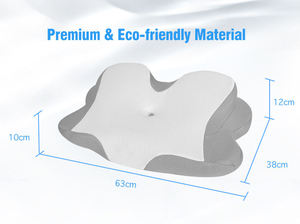 Oreiller de voyage orthopédique personnalisé avec logo, en mousse à mémoire de forme pour soulager les douleurs cervicales, forme rectangulaire confortable, solution de sommeil pratique - Product Image 1
