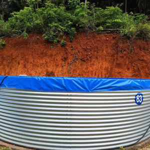 Grand bassin à poissons moderne en plastique noir pour l'élevage de poissons, réservoir d'élevage de poissons en PVC, bâche en plastique pour bassin à poissons - Product Image 1