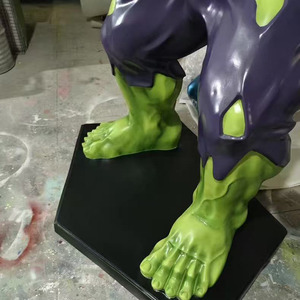 Figuras de Acción de Películas de Superhéroes Famosos de Alta Calidad al por Mayor, Estatua Gigante de <span class=keywords><strong>Hulk</strong></span> de Fibra de Vidrio, Decoración para Gimnasio - Product Image 6
