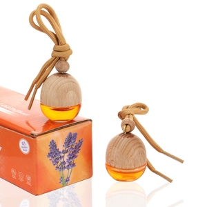 5ml thủy tinh cầm tay mini chai nước hoa hương liệu xe hơi treo khuếch tán Nước hoa với nắp khuếch tán bằng gỗ - Product Image 2