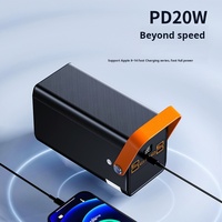 Batterie Li-Polymère Transparente Oraimo 10000mAh Neuve, Chargeur Portable Universel 20W avec Entrée Type-C
