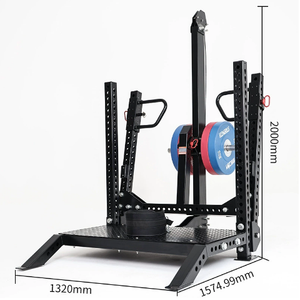 Máy tập Squat Rhino chuyên nghiệp, chịu lực cao, sử dụng đĩa tạ, dành cho tập luyện sức mạnh và thể hình. - Product Image 3