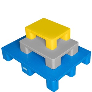 Plastic Pallet Nine Legged Flat Plate 1.5 T Dynamic Load For Logistics Warehouse Industrial Use - Product Image 3